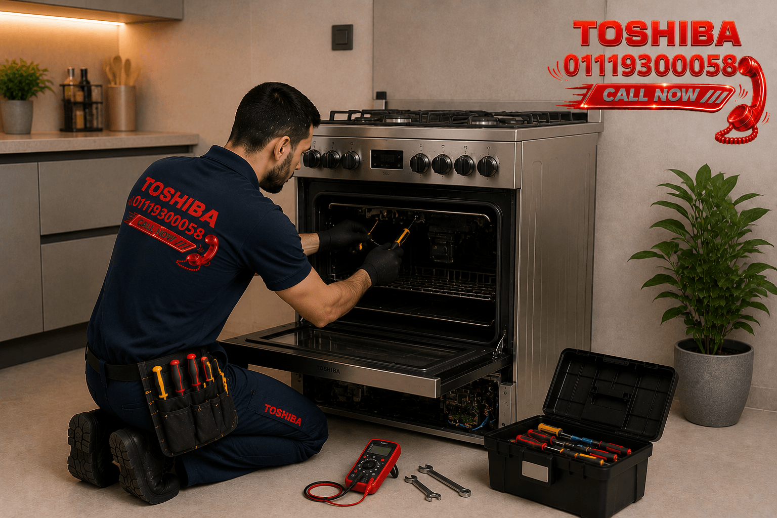 صيانة بوتاجاز توشيبا 01119300058
