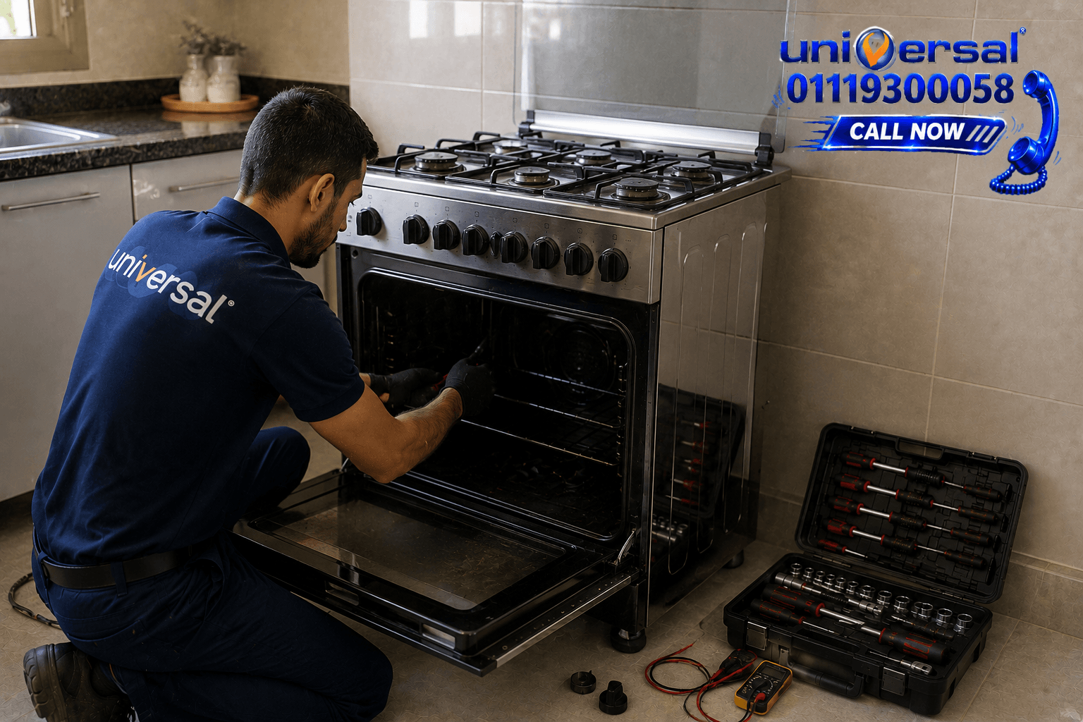 صيانة بوتاجاز يونيفرسال 01119300058