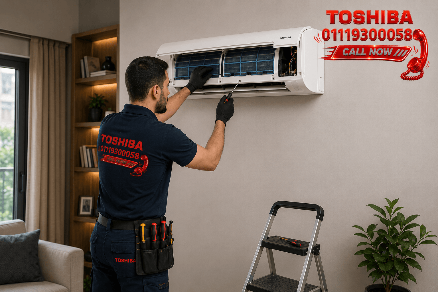 صيانة تكييف توشيبا 01119300058