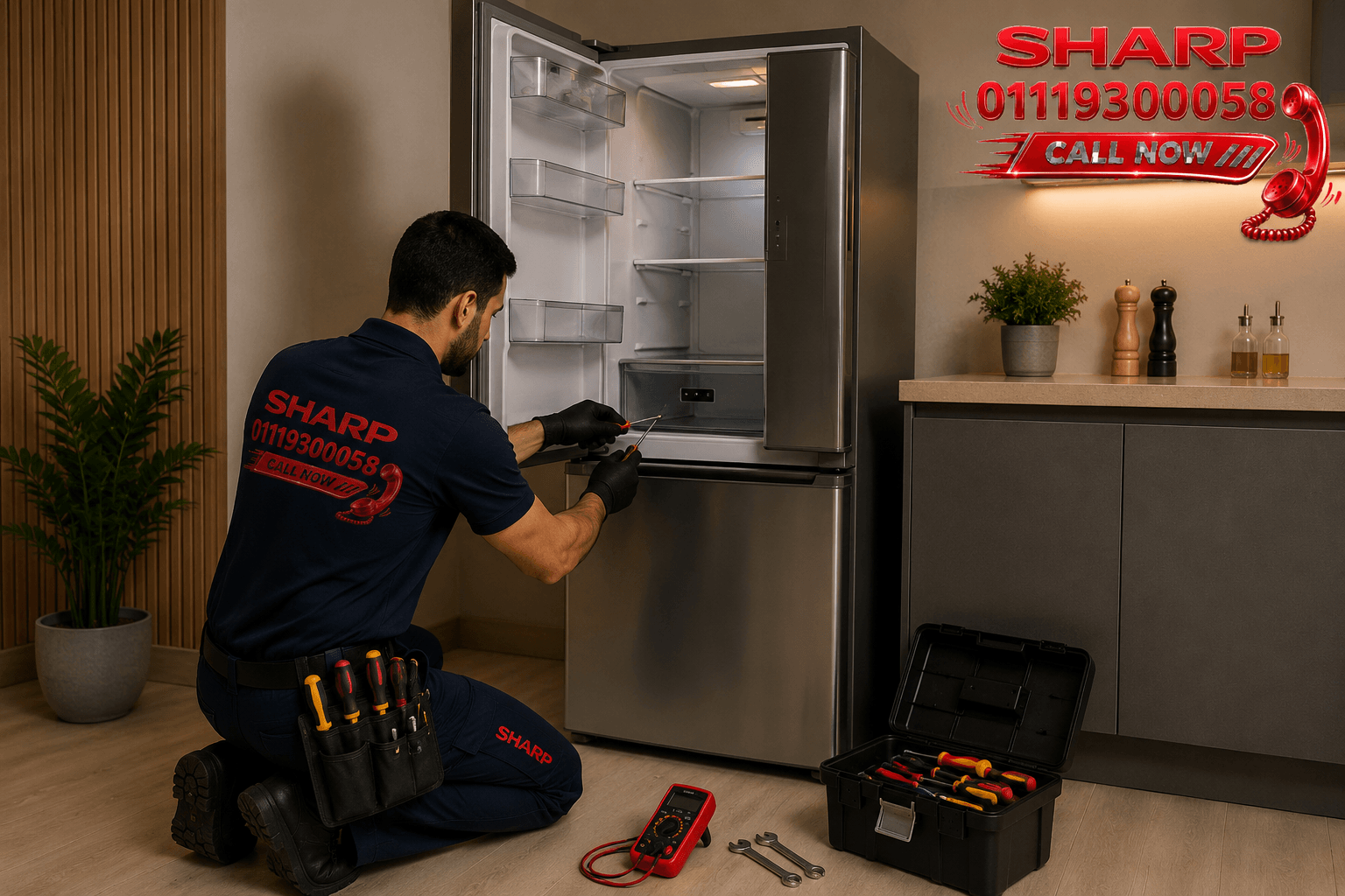 صيانة ثلاجة شارب 01119300058