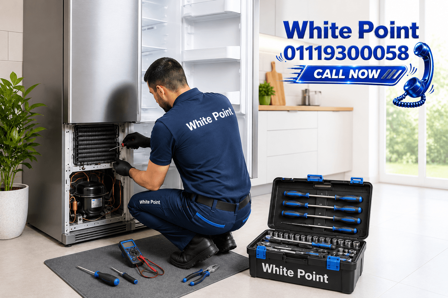 صيانة ثلاجة وايت بوينت 01119300058