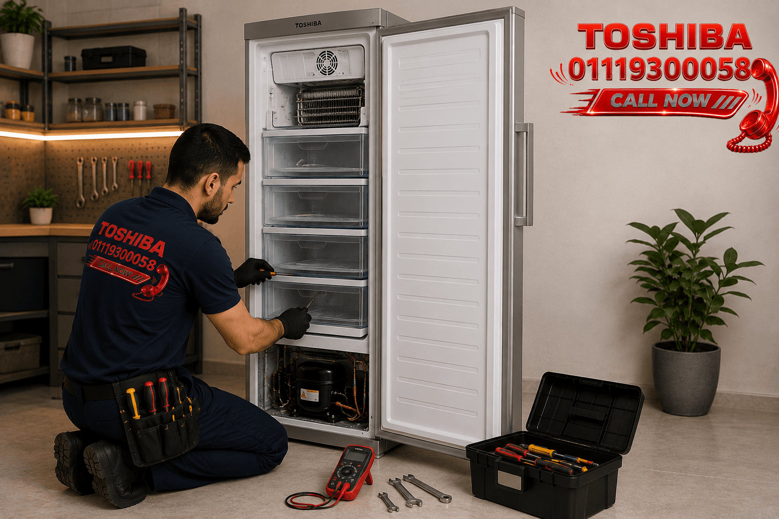 صيانة ديب فريزر توشيبا 01119300058