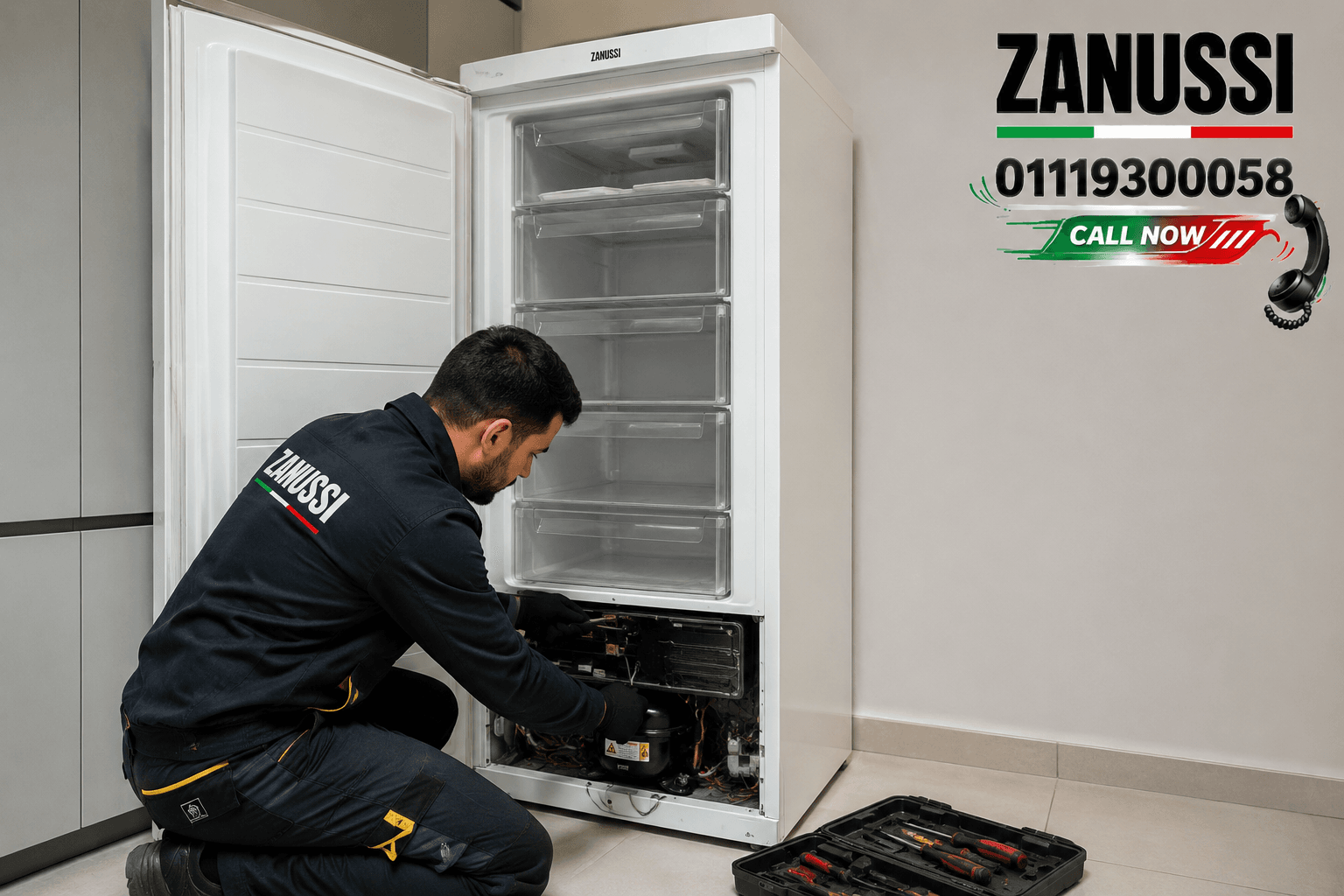 صيانة ديب فريزر زانوسي 01119300058