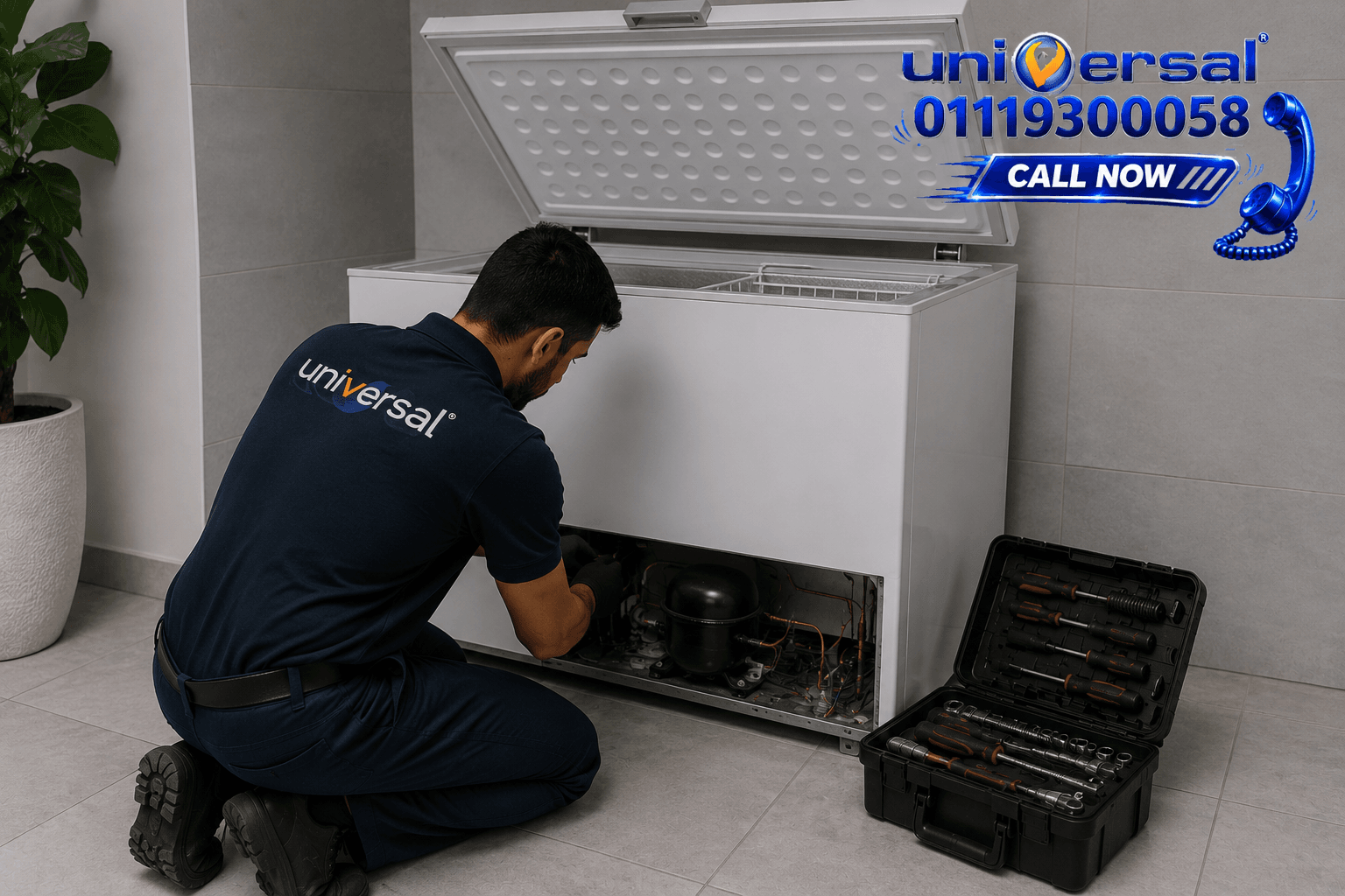 صيانة ديب فريزر يونيفرسال 01119300058
