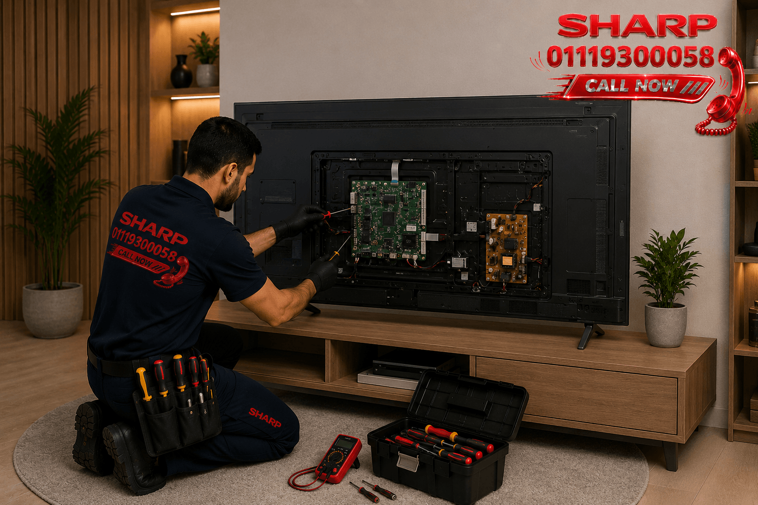 صيانة شاشة شارب 01119300058