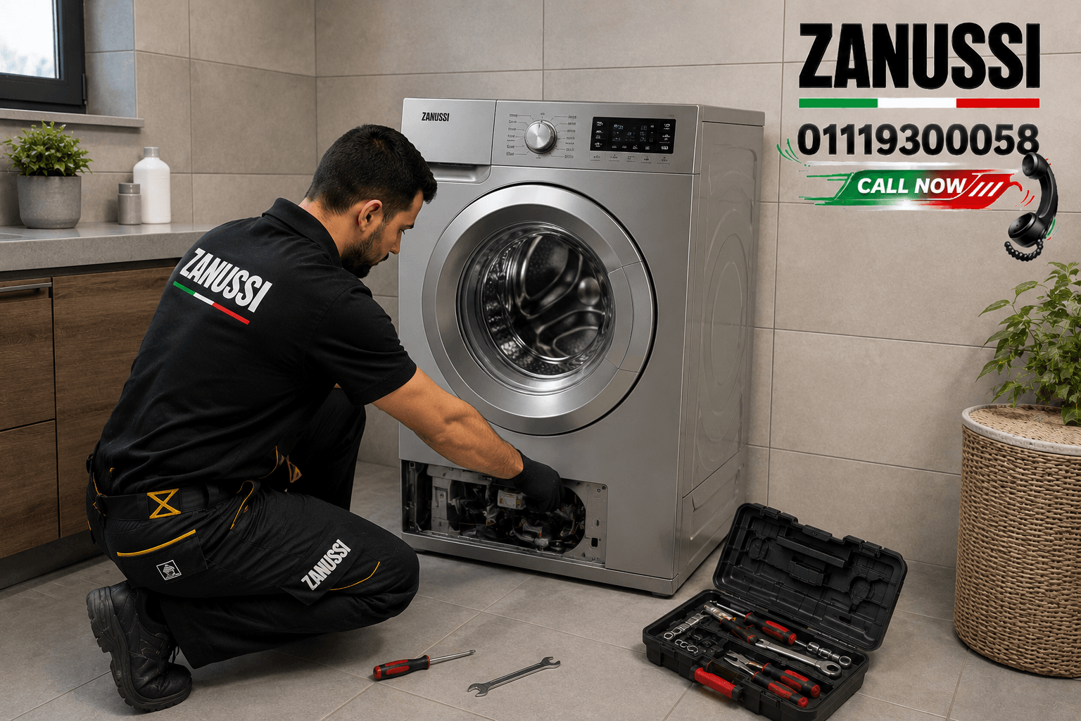 صيانة غسالة اتوماتيك زانوسي 01119300058