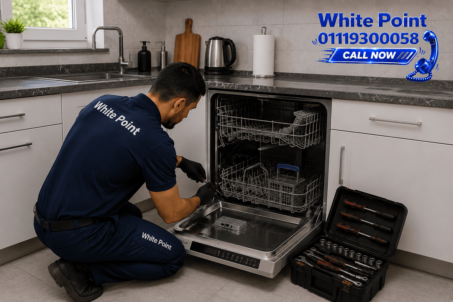 صيانة غسالة اطباق وايت بوينت 01119300058