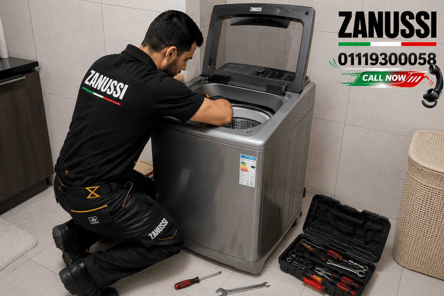 صيانة غسالة زانوسي فوق اتوماتيك 01119300058