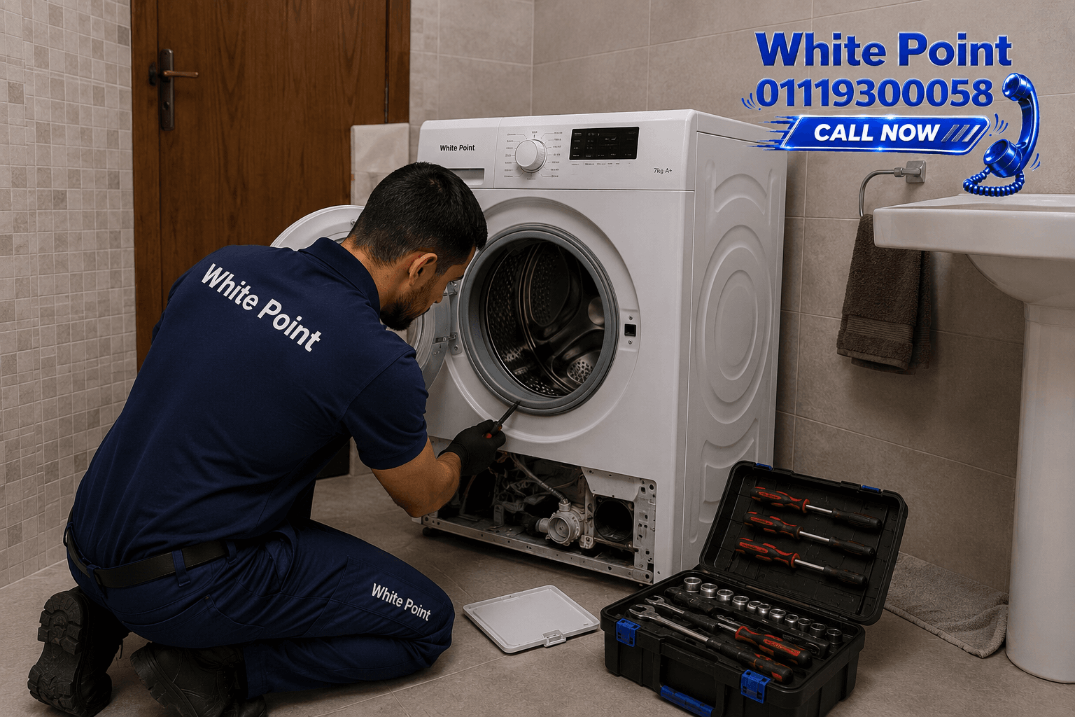 صيانة غسالة وايت بوينت 01119300058